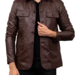 Men Lambskin Leather Blazer