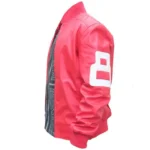 8 Ball Pink Bomber Leather Jacket