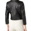 Womens Faux Leather Moto Jacket