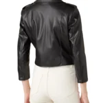 Womens Faux Leather Moto Jacket