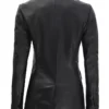 Womens Double Breasted Black Coat
