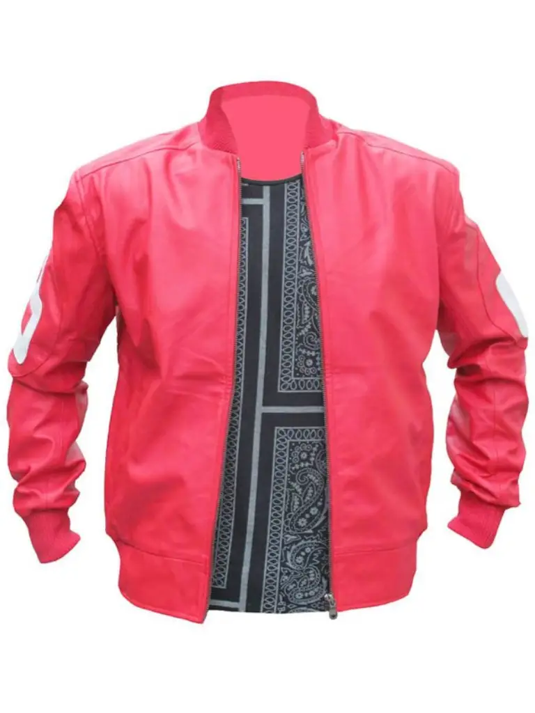 8 Ball Pink Leather Jacket