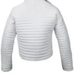 Woman White Puffer Jacket