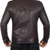 Mens Chocolate brown distressed leather