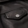 Cropper Leather Biker Jacket