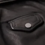 Cropper Leather Biker Jacket