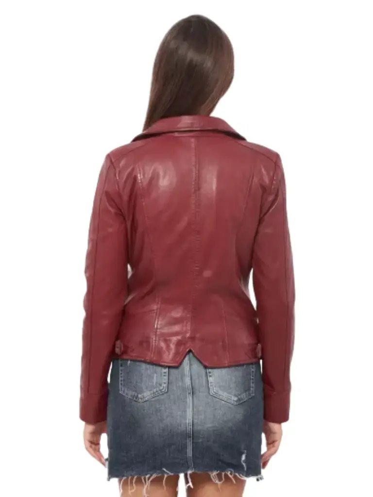 Womens motorcycle Leather Jacket