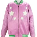 Womens Pink Bomber Jacket