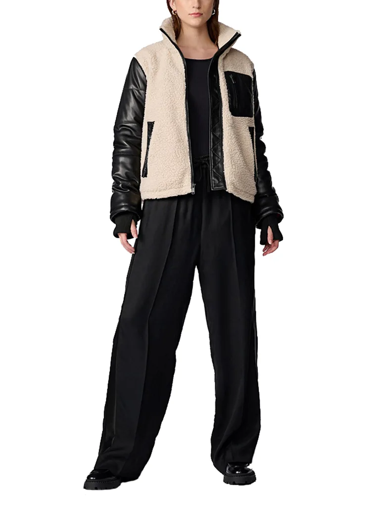 womens Faux Leather Jacket