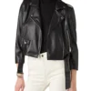 Womens Faux Leather Moto Jacket