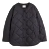 Womens Padded Black Quilted Jacket