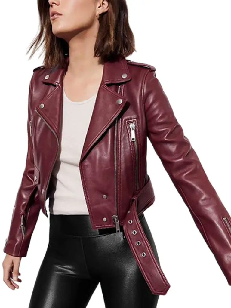 Jessica Davis Maroon Jacket