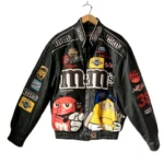 MMS LEATHER bomber JACKET