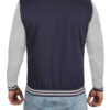 Grey and Blue Varsity Jacket