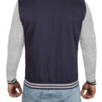 Grey and Blue Varsity Jacket