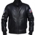 Mens american Flag Leather Jacket