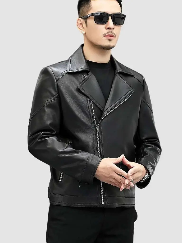 Mens trendy Black Biker Jacket