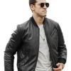 Mens Black Bomber Jacket