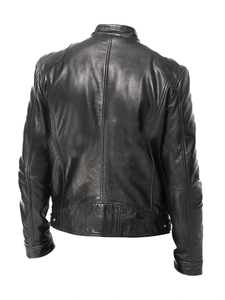 Mens Cafe Racer Leather Jacket