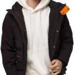 Mens Black Puffer Jacket