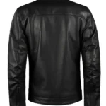 Mens retro racing Leather Jacket