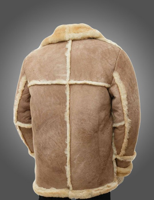 Mens Sheepskin Leather Fur Coat