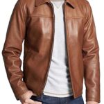 Mens classic Leather Jacket