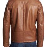 Mens Brown Biker Leather Jacket