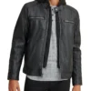 Mens Faux Leather Jacket