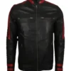 Mens Racer Cafe Leather Jacket