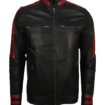 Mens Racer Cafe Leather Jacket