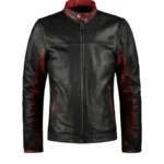 Mens Retro Black Leather Jacket