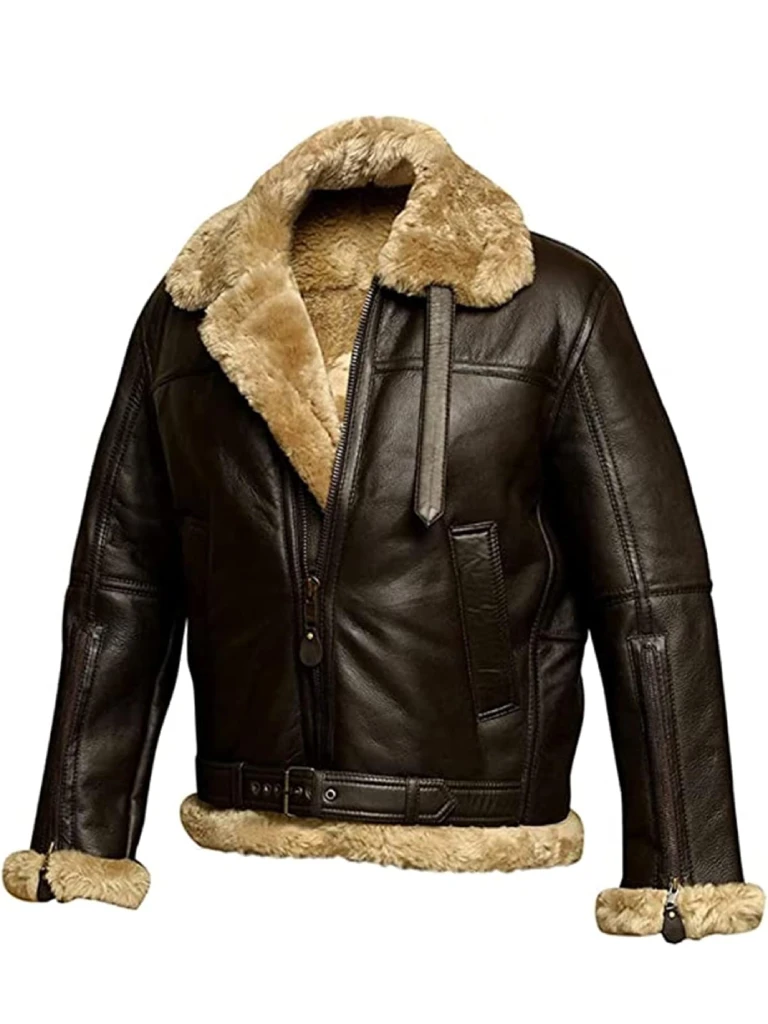 Mens Aviator B3 Sheepskin Bomber Jacket