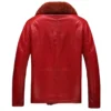 Mens Stylish Red Leather Jacket