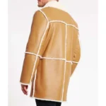 Mens Shearling Car Leather Trench Coat