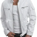 Mens White Cafe Racer Jackets