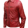 Emma Swan Once Upon A Time Leather Red Jacket