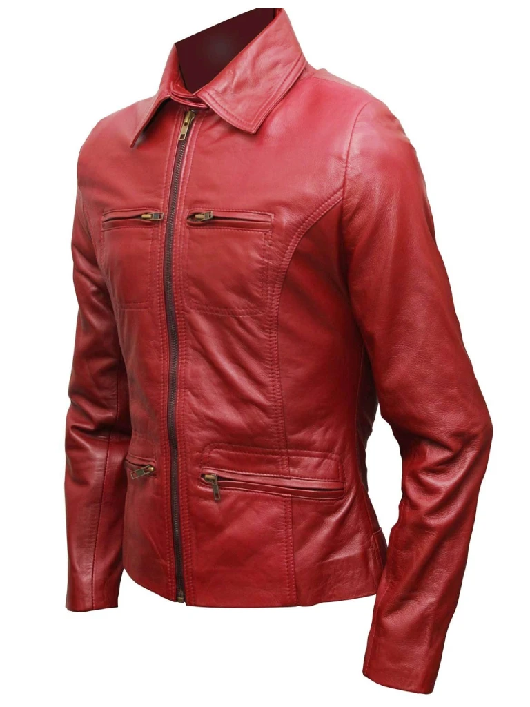 Emma Swan Once Upon A Time Leather Red Jacket