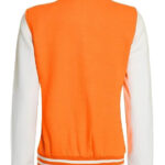 Orange White Varsity Jacket
