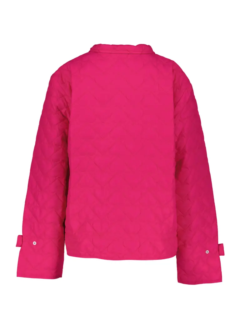 womens stylish Pink Heart Quilted Jacket