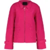 womens Pink Heart Quilted Jacket
