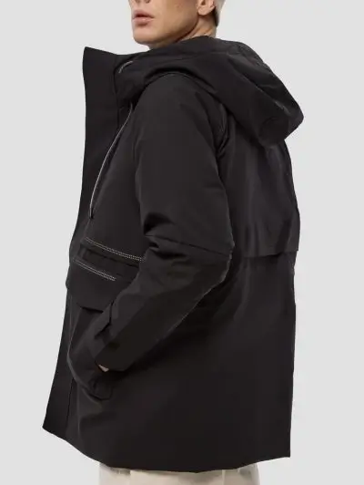 Puffer Magic Tape Hooded puffer Jacket