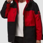 Puffer Red and Black classic Retro Jacket