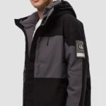 Retro Classic Puffer Jacket black and grey