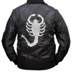 White Logo Ryan Gosling Scorpion Drive Jacket