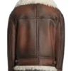 Men Aviator Shearling Brown Jacket