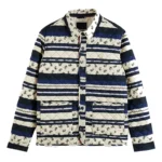 Quilted Striped Jacket for Women