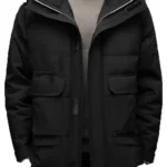 Men's Black Stylish Winter Warm Down Puffer Jacket
