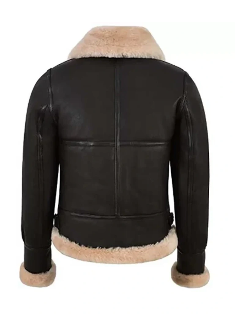 Women Aviator Black Jacket