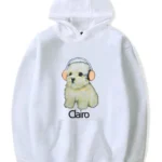 Women Clairo Dog white Hoodie